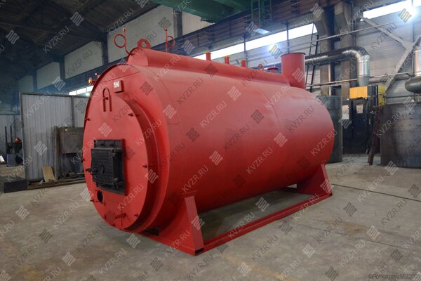 Промышленный парогенератор 700 кг 130 С твердотопливный