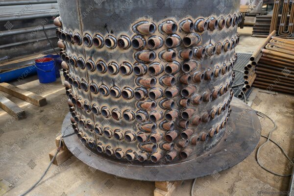 Изготовление котла 1200 кг пара в час до 130 °С твердотопливного